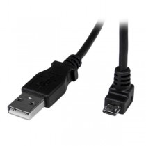 StarTech.com Cable USB 2.0 para Teléfono Móvil, USB A - Micro USB B, Ángulo Hacia Abajo, 1 Metro - Envío Gratis