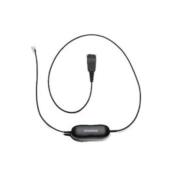 Jabra Cable de Mejora de Audio GN1200, QD - RJ-10, 80cm, Negro - Envío Gratis