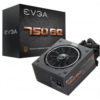 Fuente de Poder EVGA 750 BQ 80 PLUS Bronze, 24-pin ATX, 140mm, 750W - Envío Gratis