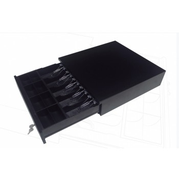 Cajón de Dinero Ghia GCD581 con Llave, 5.7Kg, Negro