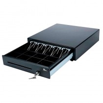 Cajón de Dinero Qian QCD1802 con Llave 6.4Kg, Negro