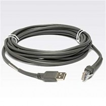 Zebra Cable de Poder USB A Macho - Macho, 4.6 Metros, Gris, para Zebra LI36X8