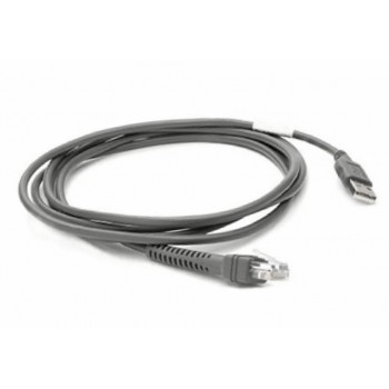 Zebra Cable USB Macho - EAS Macho, 2.1 Metros, Negro