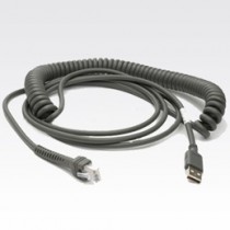 Zebra Cable USB Type A Macho, 2.74 Metros, Gris