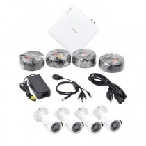 Hikvision Kit de Vigilancia HIK1080KIT8 de 4 Cámaras CCTV y 8 Canales, con Grabadora