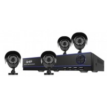 Ghia Kit de Vigilancia Horus de 4 Cámaras y 4 Canales, con Grabadora DVR