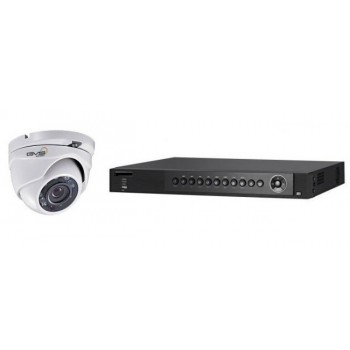 GVS Security Kit de Vigilancia de 4 Cámaras CCTV y 4 Canales, con Grabadora DVR