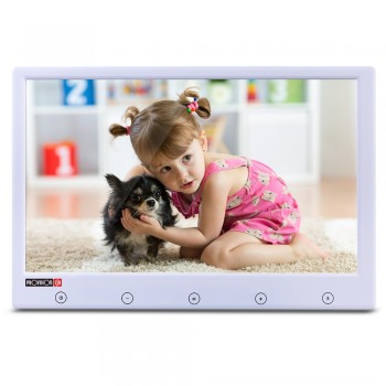 Provision-ISR Monitor CCTV LCD 9'' para Videovigilancia, 2 Canales, Blanco