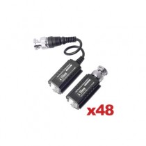 Epcom Kit de Transceptor Pasivo Turbo HD, BNC Macho, 48 Piezas