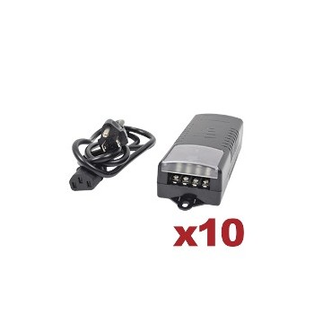 Sycom Fuente de Alimentación para Cámara CCTV, Entrada 90 - 264V, Salida 13.8V, 10 Piezas