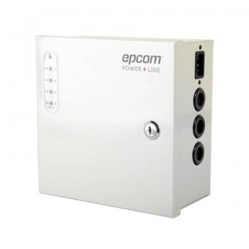 Epcom Fuente de Poder para 4 Cámaras PLK-24-AC-4A, 96W, Entrada 96 - 264V, Salida 21 - 28V