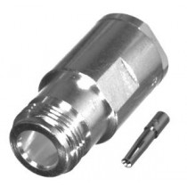 RF Industries Conector Coaxial de Anillo Plegable RF N Hembra, Plata