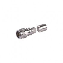 Times Microwave Conector Coaxial Clase N Macho Plegable, Plata