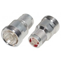 RF Industries Conector Coaxial 7-16 DIN Macho - Clase N Hembra, Plata