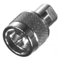 RF Industries Conector Coaxial FME Macho - N Macho, Plata