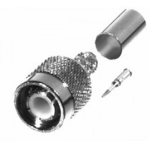 RF Industries Conector Coaxial de Anillo Plegable TNC Macho, Plata