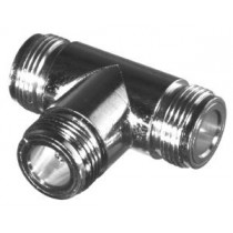 RF Industries Conector Coaxial en T N Hembra, Plata