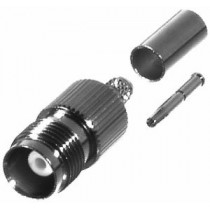 RF Industries Conector Coaxial TNC Hembra, Plata