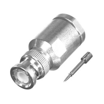 RF Industries Conector Coaxial BNC Macho, Plata SKU: RFB-1101-1SI