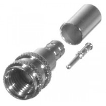 RF Industries Conector Coaxial de Anillo Plegable Mini-UHF, Plata