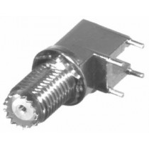 RF Industries Conector Coaxial Mini UHF Hembra, Plata