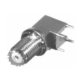 RF Industries Conector Coaxial Mini UHF Hembra, Plata