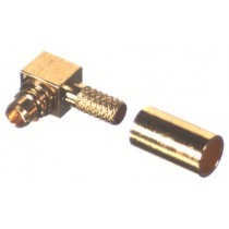 RF Industries Conector Coaxial MMCX Macho, Oro