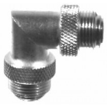 RF Industries Conector Coaxial en Angulo Recto UNIDAPT Macho - UNIDAPT Macho, Plata