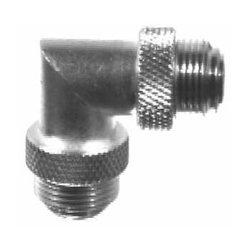 RF Industries Conector Coaxial en Angulo Recto UNIDAPT Macho - UNIDAPT Macho, Plata