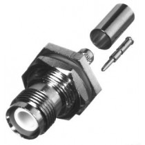 RF Industries Conector Coaxial de Anillo Plegable TNC Hembra, Plata