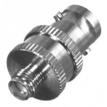 RF Industries Conector Coaxial BNC Hembra - SMA Hembra, Plata