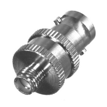 RF Industries Conector Coaxial BNC Hembra - SMA Hembra, Plata