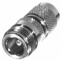 RF Industries Conector Coxial TNC Macho - N Hembra, Plata