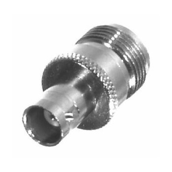 RF Industries Conector Coaxial N Macho - BNC Hembra, Plata