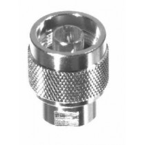 RF Industries Conector Coaxial Unidapt Hembra - N Macho, Plata