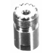 RF Industries Conector Coaxial Unidapt Hembra - UHF Hembra, Plata