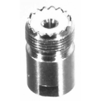 RF Industries Conector Coaxial Unidapt Hembra - UHF Hembra, Plata