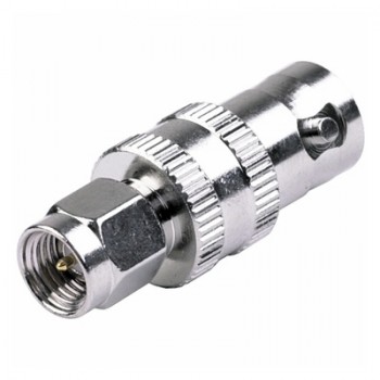 RF Industries Conector Coaxial en Linea SMA Macho - BNC Hembra, Metálico