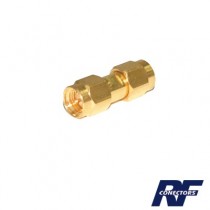 RF Industries Conector Coaxial de Barril SMA Macho - SMA Macho, Oro