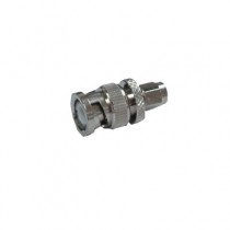 RF Industries Conector Coaxial en Linea SMA Macho - BNC Macho, Níquel