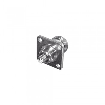 RF Industries Conector Coaxial SMA Hembra - N Hembra, Níquel