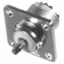 RF Industries Conector Coaxial UHF Hembra, Níquel