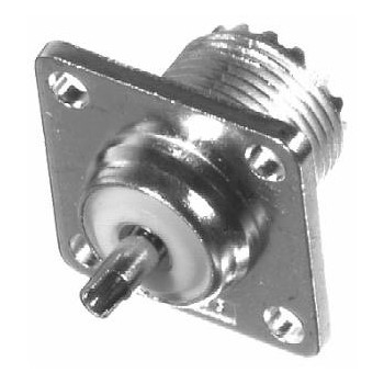 RF Industries Conector Coaxial UHF Hembra, Níquel