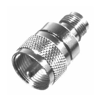 RF Industries Conector Coaxial TNC Macho - UHF Hembra, Plata
