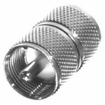 RF Industries Conector Coaxial de Barril UHF Macho - UHF Macho, Plata