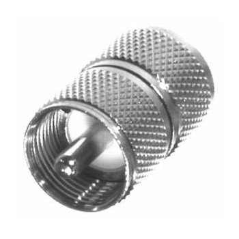 RF Industries Conector Coaxial de Barril UHF Macho - UHF Macho, Plata