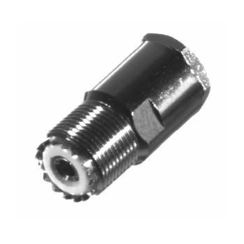 RF Induestries Conector Coaxial UHF Hembra, Plata