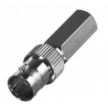 RF Industries Conector Coaxial BNC Hembra, Plata