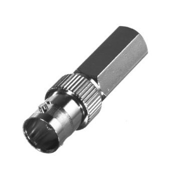 RF Industries Conector Coaxial BNC Hembra, Plata