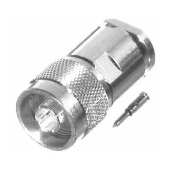 RF Industries Conector N Macho, Plata